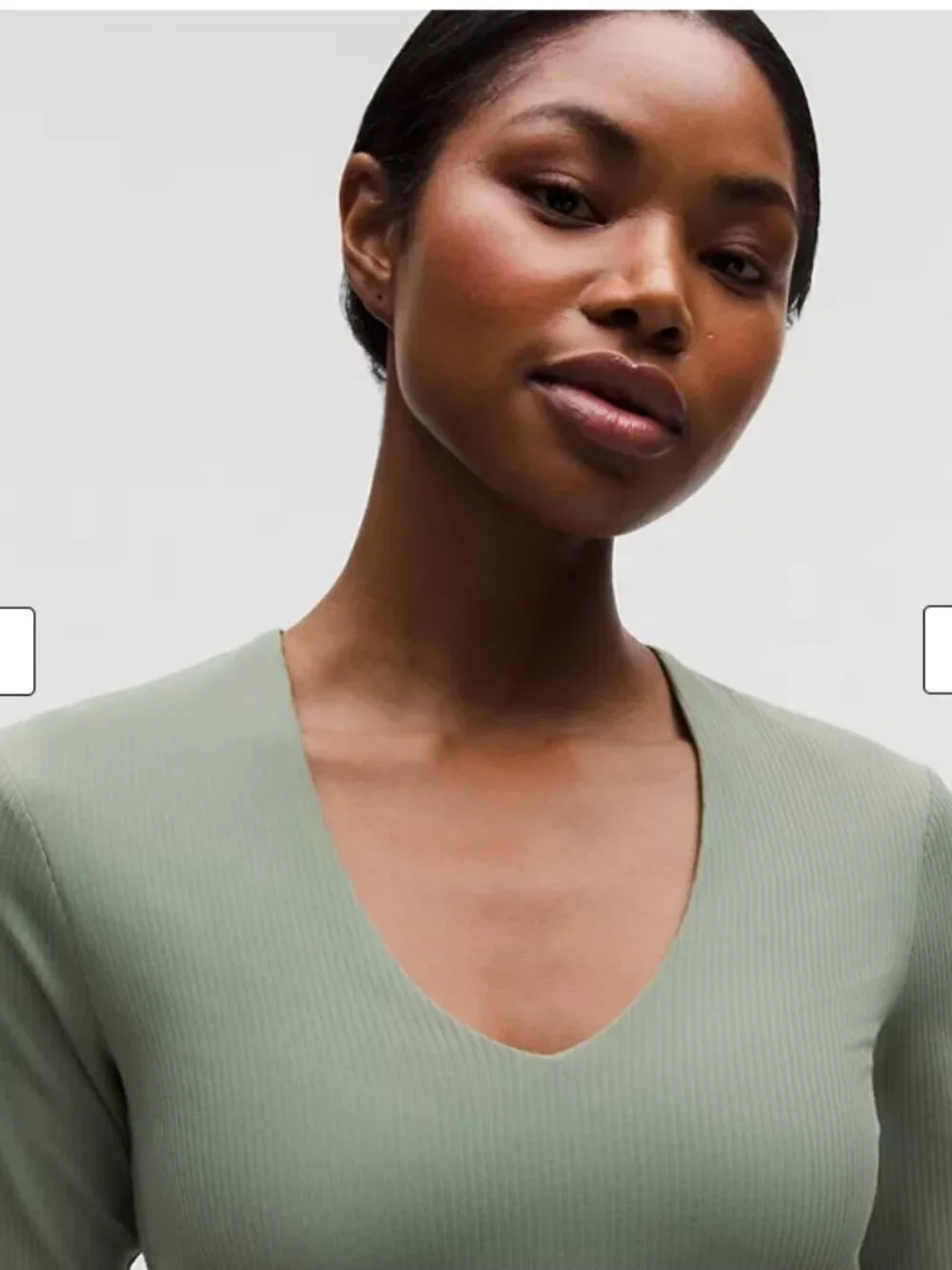 lululemon athletica All It Takes Ribbed Nulu V-Neck Long-Sleeve Shirt size 6 NWT - Picture 4 of 11